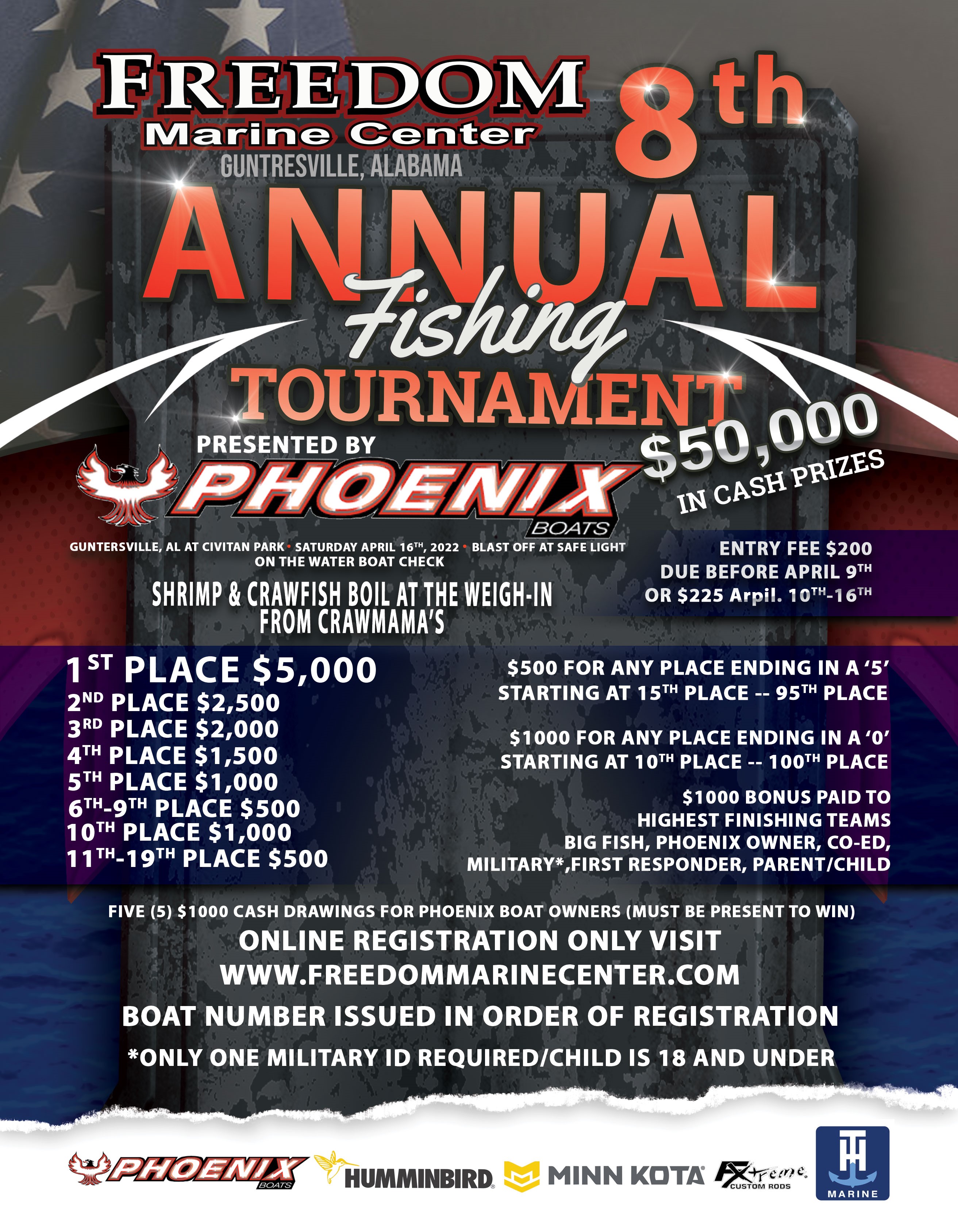 2025 Tournament Freedom Marine Center Guntersville Alabama